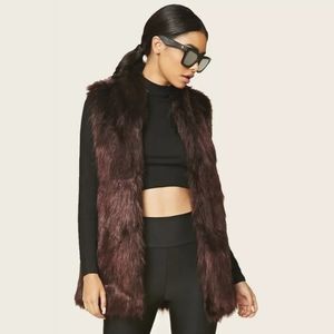 sebby collection • faux fur vest sweater nwot
